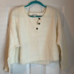 American Eagle Oversized Boxy Crop Sweater